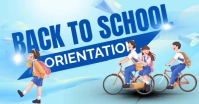 Blue Professional Back To School  Facebook Shared Image template