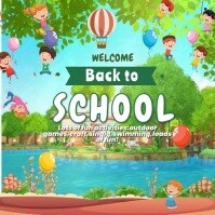 Blue Professional Back To School Is Fun Instagram Post template