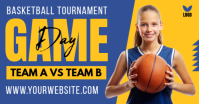 Blue Professional Basketball Game Day Facebook Shared Image template