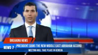 Blue Professional Breaking News Digital Display Video Umbukiso Wedijithali (16:9) template