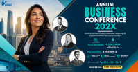 Bleu Business Conference Obraz udostępniany na Facebooku Template