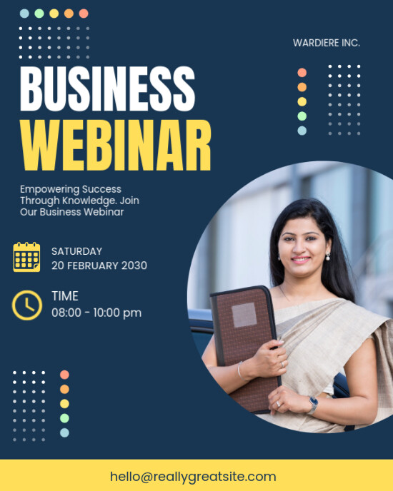 Blue Professional Business  Instagram Poster template