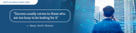 Blue Professional Business Qoutation Banner 2' × 8' template