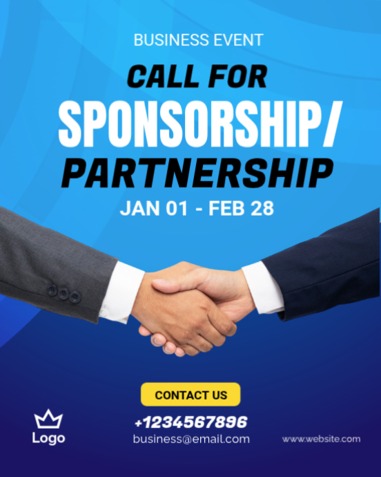 241+ Templat Gratis untuk 'Sponsorship' | PosterMyWall