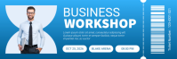 Blue Business Workshop Twitter Banner Template