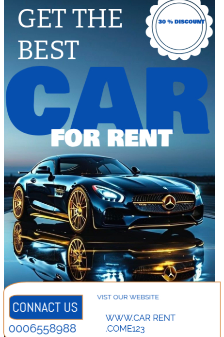 Car Rental Promotion Posters Template | PosterMyWall