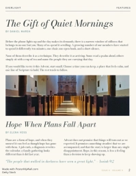 Blue Church Advent Newsletter Flyer Template - Page 3