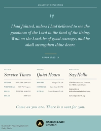 Blue Church Advent Newsletter Flyer Template - Page 4