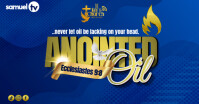 Blue Professional Church Anointing Oil Sticker Facebook Shared Image template