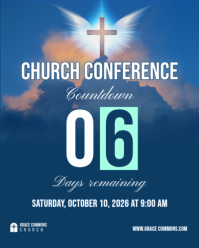 Bleu Church Conference Countdown Instagram Portrait Template - Page 3