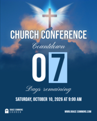 Bleu Church Conference Countdown Instagram Portrait Template - Page 2