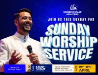 Blue Professional Church  Flyer (us Letter) template