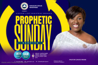 Blue Professional  Church Flyers  Poster template
