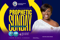 Blue Professional Church Flyers  Poster template