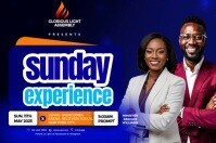 Blue Professional Church Flyers  Poster template