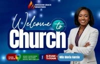 Blue Professional Church Flyers  Tabloid template