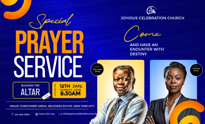 Blue Professional Church Flyers  Us Legal 美国正规 template