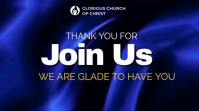 Noir Church Welcome Message Digital Display Template
