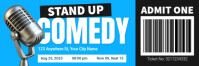 Blue Professional Comedy Show Twitter Banner template
