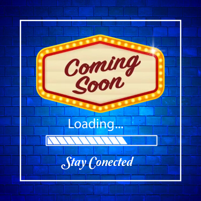 Blue Professional Coming Soon Instagram Post Template | PosterMyWall