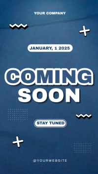Blue Professional Coming Soon Instagram Story template