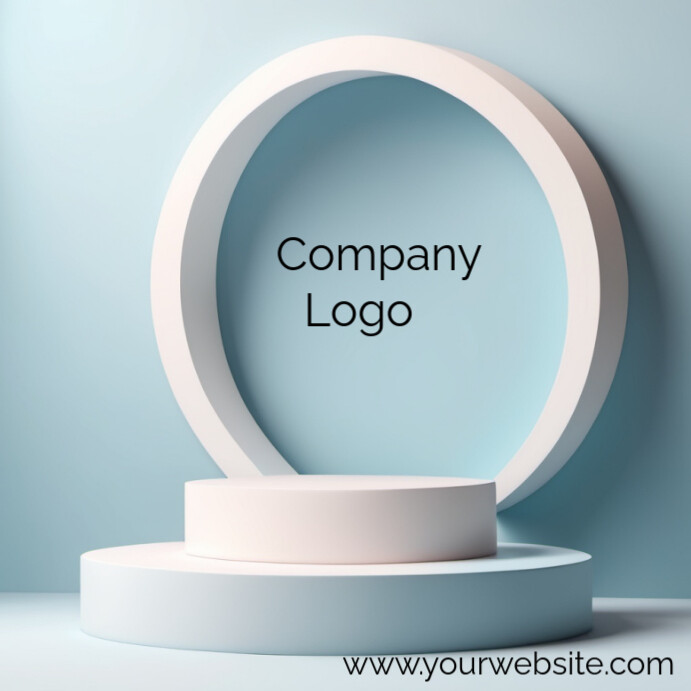 Blue Professional Company Logo Instagram Post templaat | PosterMyWall