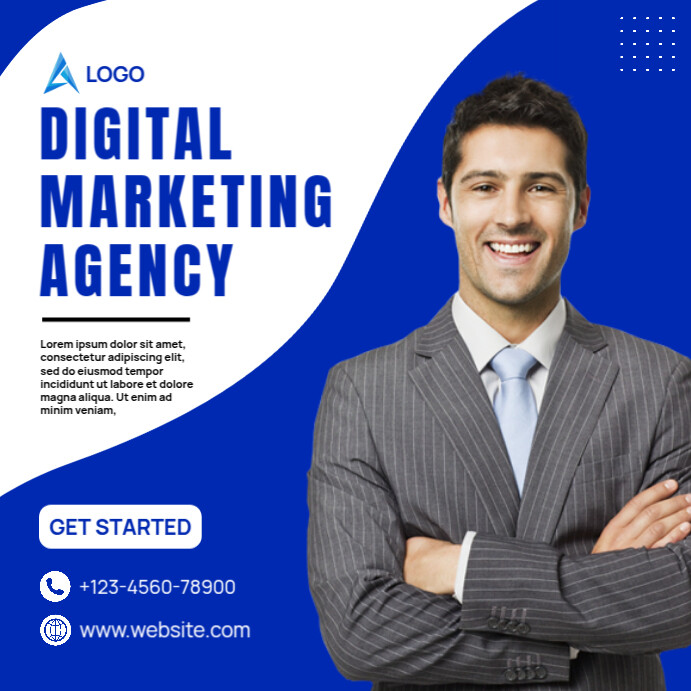 Copy of Blue Professional Corporate Business Instagram Post | PosterMyWall