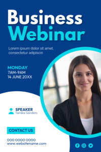 Blue Professional Corporate Business Poster template