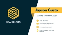 Blue Professional Corporate Company Business Card template
