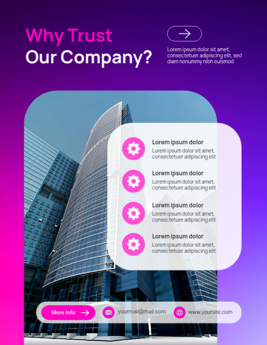 Flyer Examples Real Life Blue Corporate Trust Flyers Template | PosterMyWall