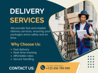 Blue Professional Delivery Services Presentation Présentation template