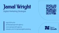 Blue Digital Marketing Business Card 名片 Template - Page 2