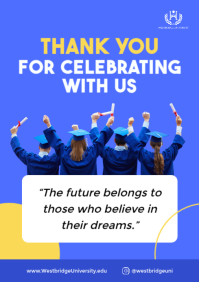 Blue Graduation Ceremony A4 Template - Page 3