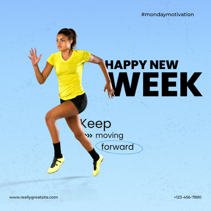 Happy new week Capa de álbum template