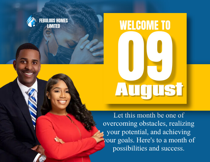 Copy of Blue Professional Hello September Flyer (us | PosterMyWall