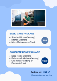 Blue Home Services Price List A4 Template - Page 5