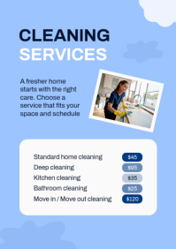 Blue Home Services Price List A4 Template - Page 2