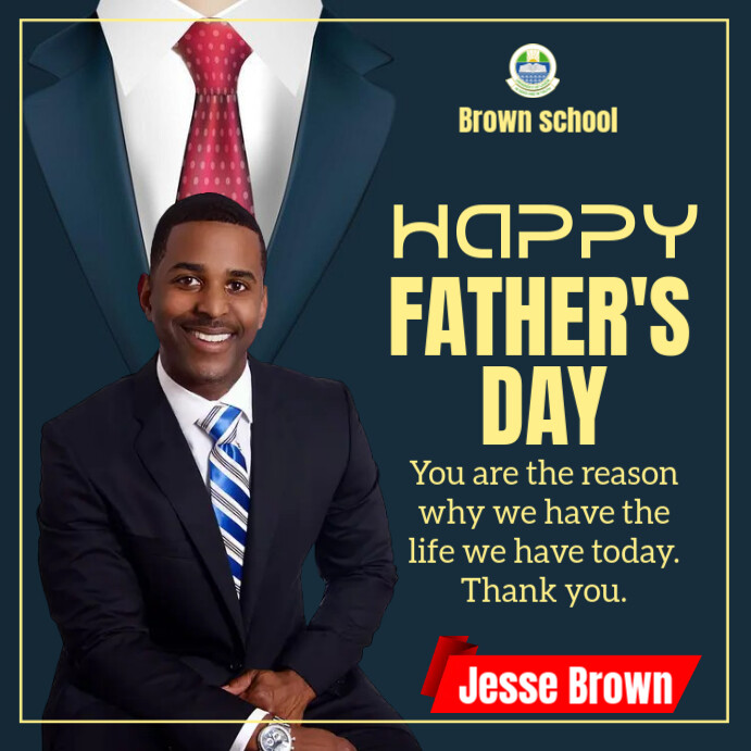Copy of Blue Professional International Father's Day Instagram Post ...