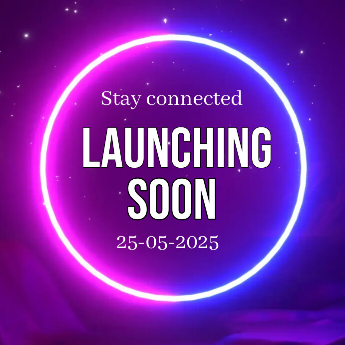 Launching Soon Notification Blue Professional Launching Soon Announcement Template | PosterMyWall