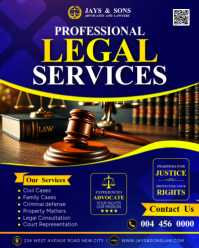 Blue Legal Services Instagram Portrait Template