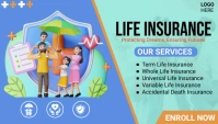 Blue Professional Life Insurance Business Car template