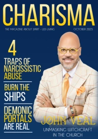 Blue Professional Magazine Cover A3 template