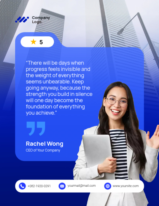 Motivational Business Quote Template | PosterMyWall
