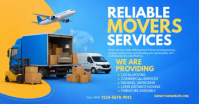 Blue Moving Services Gambar Bersama Facebook Template