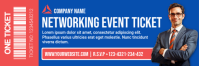 Blau Networking Event Ticket Twitter-header Template