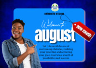 Blue Professional New Month Flyers  A5 template