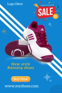 Blue Professional New Style Running Shoes Pinterest Pin  Pinterest Graphic Ihluzo le-Pinterest template