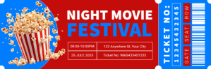 Blue Professional Night Movie Twitter Banner Twitter-header template