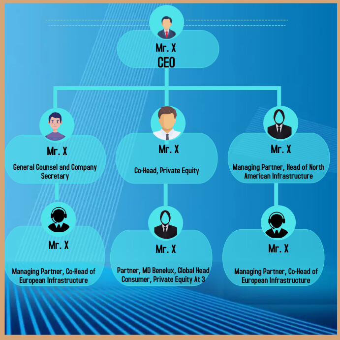Professional Structure Process Blue Professional Organizational Structure Po Template | PosterMyWall