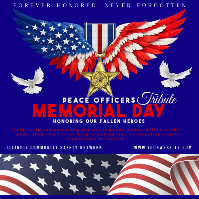 Peace Officers Memorial Day Template | PosterMyWall